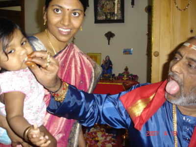 swamy feeding baby kavitha pradeep